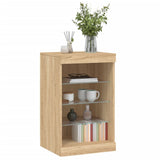 Sideboard with LED Lights Sonoma Oak 41x37x67 cm 836723