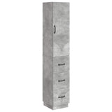 Cabinet Set 2 pcs Concrete Grey 33 x 34.5 x 87 cm 3416811