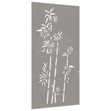 Garden Wall Decoration 105x55 cm Corten Steel Bamboo Design 824484