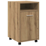 Cabinet with Wheels Artisan Oak 33x38x60 cm Engineered Wood 856563