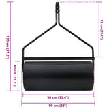 Garden Lawn Roller 120 x 99 cm 110 L Iron 42032342