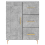 Highboard Concrete Grey 69.5x34x180 cm Engineered Wood 3196007