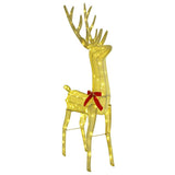 Reindeer Pull Sleigh Warm white 151 x 28 x 128.5 cm Fabric 42019082