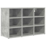 Shoe Cabinet Concrete grey 77.5 x 30 x 51 cm Engineered wood 808679