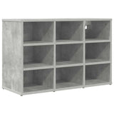 Shoe Cabinet Concrete grey 77.5 x 30 x 51 cm Engineered wood 808679