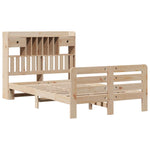 Bookcase Bed without Mattress 135x190 cm Double Solid Wood Pine 3309986