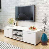 243043 TV Cabinet High-Gloss White 140x40,5x35 cm
