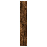Room Divider Bookcase Smoked Oak 67x25x161.5 cm Engineered Wood 858079