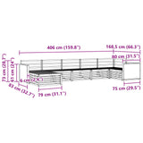 Outdoor Sofa Set 7 pcs Natural 3383617