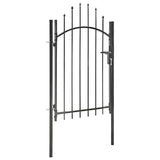 Garden Gate Woerden Steel 1x1.5 m Black 143060