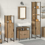 Bathroom Furniture Set 4 pcs Artisan oak 33 x 33 x 185.5 cm 3334426