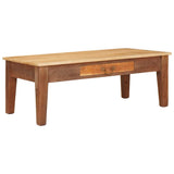 Coffee Table Brown 110 x 55 x 40 cm Solid Mango Wood 42003315