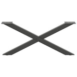 Coffee Table Legs X-Shaped 2 pcs Anthracite 70x cm Steel 4012886