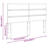 Headboard White Engineered Wood 887529