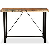 ZNTS Bar Table Solid Reclaimed Wood 120x60x107 cm 245440