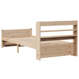 Bed Frame with Headboard without Mattress 100x200 cm 3306758