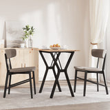 Dining Table Y-Frame 80x50x75 cm Solid Wood Pine and Steel 3282716