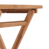 Folding Garden Table 60x60x75 cm Solid Teak Wood 48995