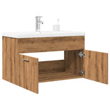 2 Piece Bathroom Furniture Set Artisan Oak Engineered Wood 3328584
