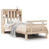 Bookcase Bed without Mattress 90x190 cm Single Solid Wood Pine 3322782