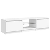 TV Cabinet with LED Lights White 140x40x36 cm 804292