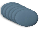 Cushion with Pillow HEERLEN 6 pcs Jeans Blue Fabric 929334