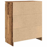 Sideboard with Drawer Old Wood 71x35x84 cm Engineered Wood 861596
