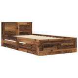 Bed Frame with Headboard Old Wood 80 x 200 cm Engineered Wood 3429680