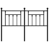Metal Replace Headboard Black 150 cm 353571