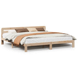 Bed Frame without Mattress 180x200 cm Super King Solid Wood Pine 855558