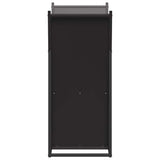 Firewood Rack Black 69.5x35x81 cm Cold-rolled steel 864177