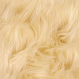 Faux Sheepskin Rug TAFALLA Cream 160 x 160 cm Polyester 42021510