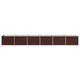 Raised Garden Bed Brown 480 x 80 x 55 cm cold-rolled steel 8006443