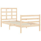Bed Frame without Mattress 100x200 cm Solid Wood 3193976