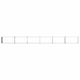 Raised Garden Bed Grey 480 x 40 x 24 cm cold-rolled steel 8006365