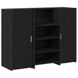 Reception Desk Black Oak 135x50x103,5 cm Engineered Wood 3324188