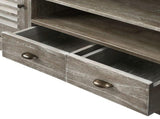 TV Cabinet Solid Mindi Wood 145x35x60 cm 245507
