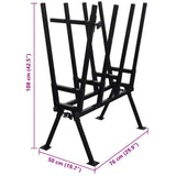 Black Powder-Coated Saw Horse for Woodworking 141334