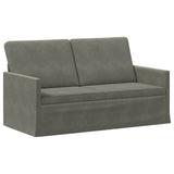 Sofa Set 2 pcs Light Grey Corduroy Fabric 3433248