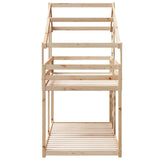 Bunk Bed without Mattress 90x190 cm Single Solid Wood Pine 3281972