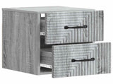 Wall-Mounted Bedside Cabinet Grey Sonoma 34.5 x 33 x 40 cm 898647