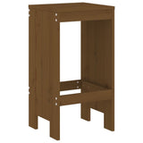 7 Piece Garden Bar Set Honey Brown Solid Wood Pine 3157754