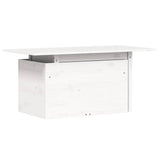 Garden Table White 100x50x75 cm Solid Wood Pine 844909
