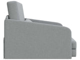 Folding Sofa Bed Light Grey 65 x 80 x 83 cm Fabric 42030494