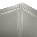 Retaining Wall 4 pcs 100 x 100 x 40 cm Stainless Steel Silver 3449209