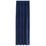 Blackout Curtains 2 pcs Dark Blue 140 x 245 cm Velvet 4107201