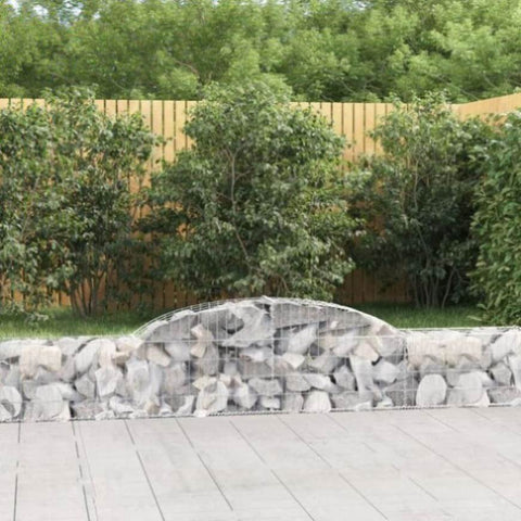 Arched Gabion Basket 300x30x40/60 cm Galvanised Iron 153502