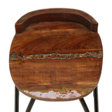 Bar Chairs 2 pcs Solid Reclaimed Wood 245264