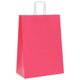 Paper Bags 250 pcs with Handles Pink 32x17x44 cm 4101902
