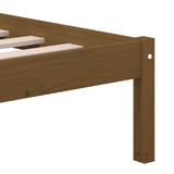 Bed Frame Honey brown Solid Pine Wood 200x200 cm Bed Frame 3101241